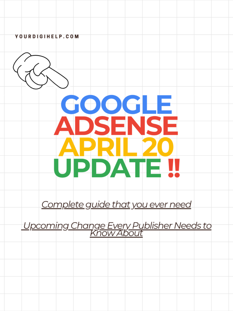 Google AdSense April 20 Update